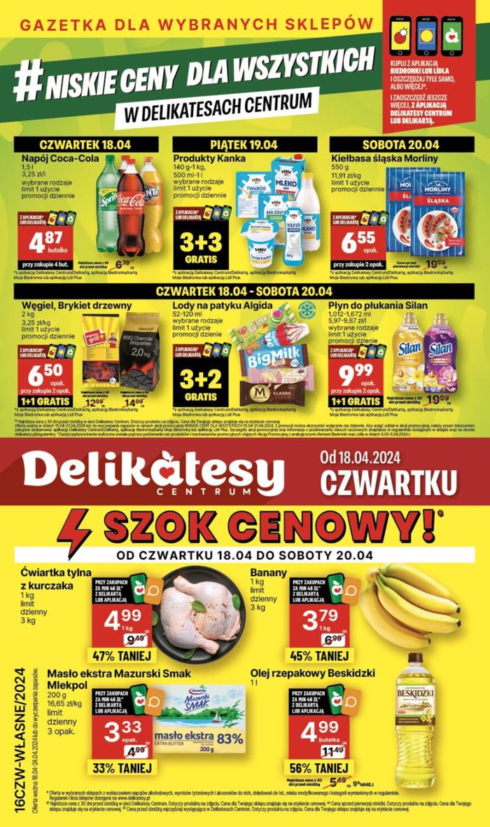 Katalog Delikatesy Centrum w: Łódź | Niskie ceny ! | 18.04.2024 - 24.04.2024