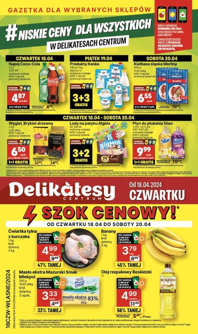 Promocje Supermarkety | Niskie ceny ! de Delikatesy Centrum | 18.04.2024 - 24.04.2024