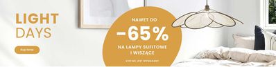 Promocje Dom i meble | -65%  de Lampy | 18.04.2024 - 6.05.2024