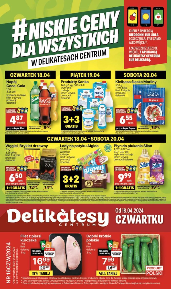 Katalog Delikatesy Centrum w: Kielce | Niskie ceny dla Wszystkich! | 18.04.2024 - 24.04.2024