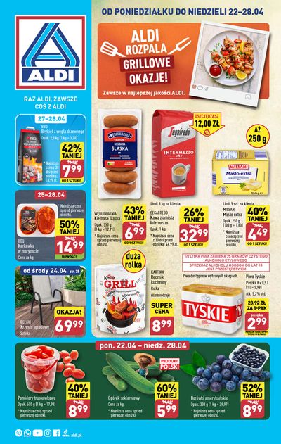 Promocje Supermarkety w Piotrków Trybunalski |  Aldi rozpala grillowe okazje ! de Aldi | 19.04.2024 - 3.05.2024