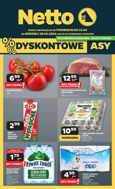 Promocje Supermarkety w Łódź | Dyskontowe asy  de Netto | 21.04.2024 - 28.04.2024