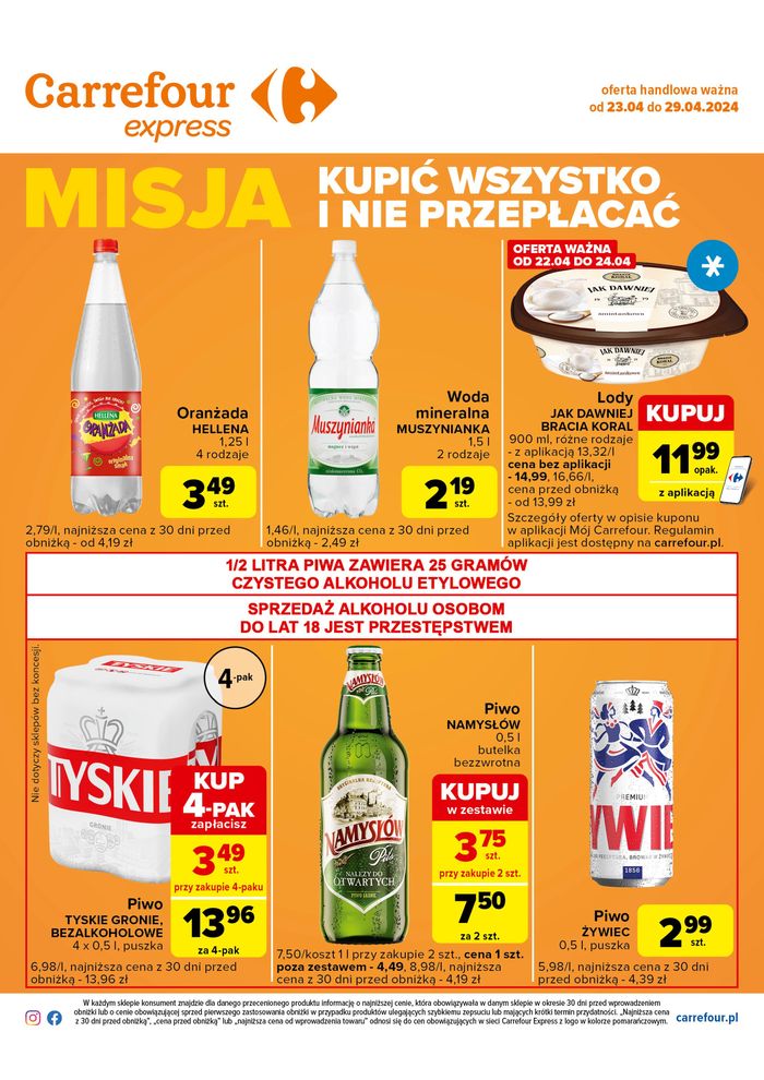 Katalog Carrefour Express w: Gdańsk | Kupic wszystko i nie przepł acać  | 22.04.2024 - 29.04.2024