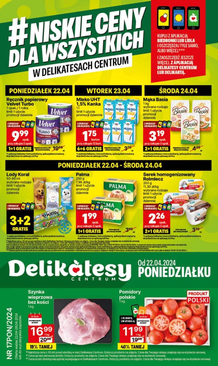 Katalog Delikatesy Centrum w: Pabianice | Niskie Ceny !  | 22.04.2024 - 28.04.2024