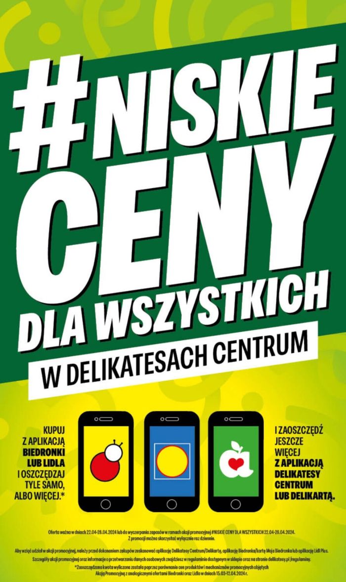 Katalog Delikatesy Centrum w: Ostróda | Niskie Ceny !  | 22.04.2024 - 28.04.2024