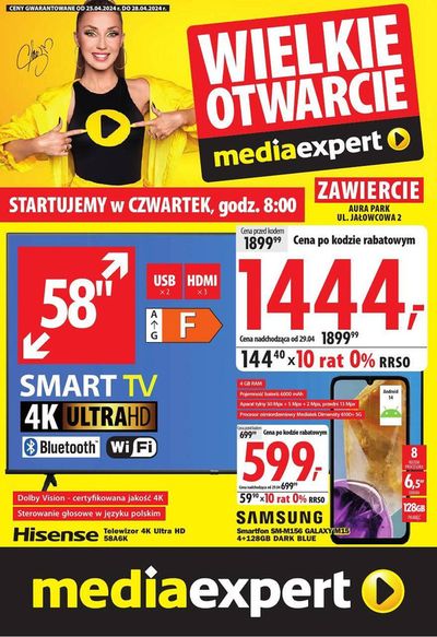 Promocje Elektronika i AGD w Bielsko-Biała | Wielkie otwarcie! de Media Expert | 23.04.2024 - 7.05.2024