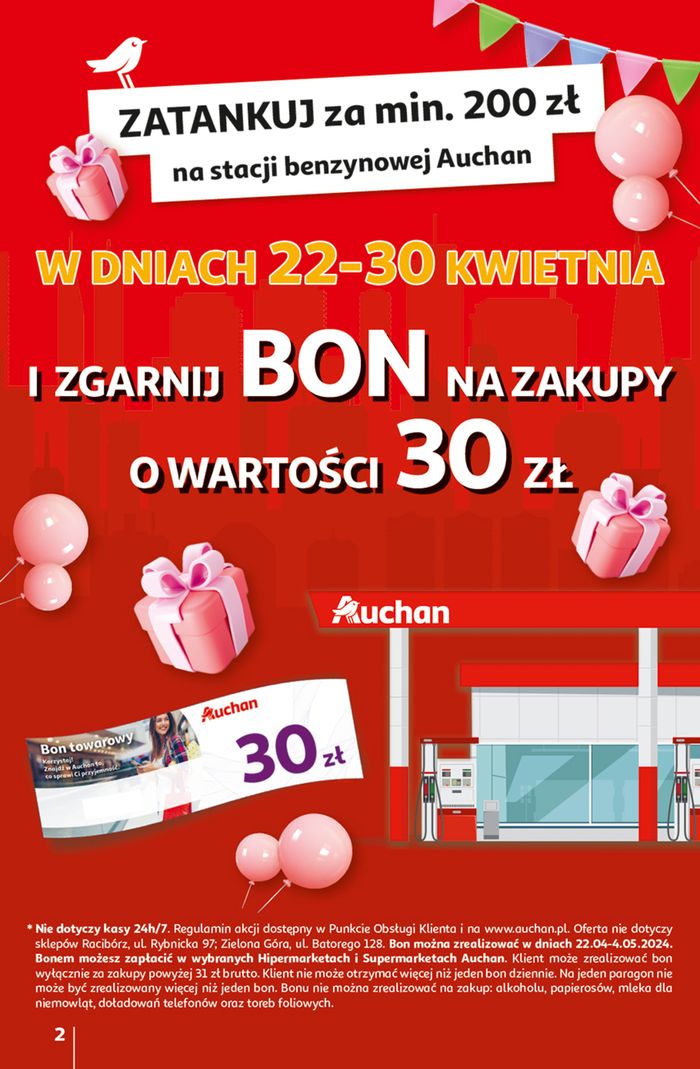 Katalog Auchan w: Toruń | Gazetka Jeszcze taniej na urodziny Hipermarket Auchan | 25.04.2024 - 30.04.2024