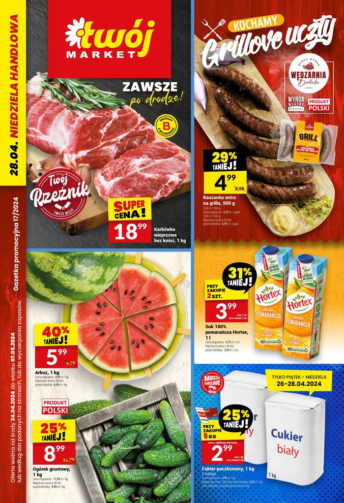 Katalog Twój Market w: Września | Niedziela handlowa  | 24.04.2024 - 7.05.2024