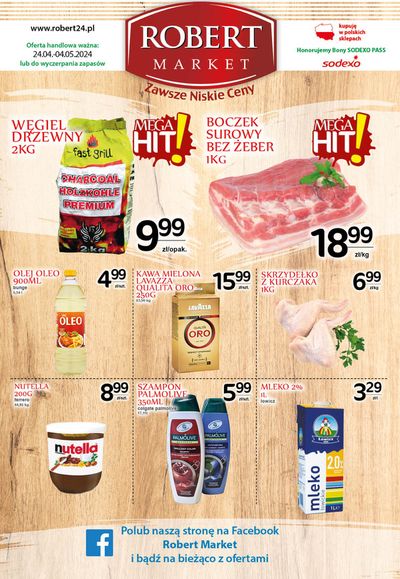 Promocje Supermarkety w Kunów | Zawsze Niskie Ceny de Robert | 24.04.2024 - 8.05.2024