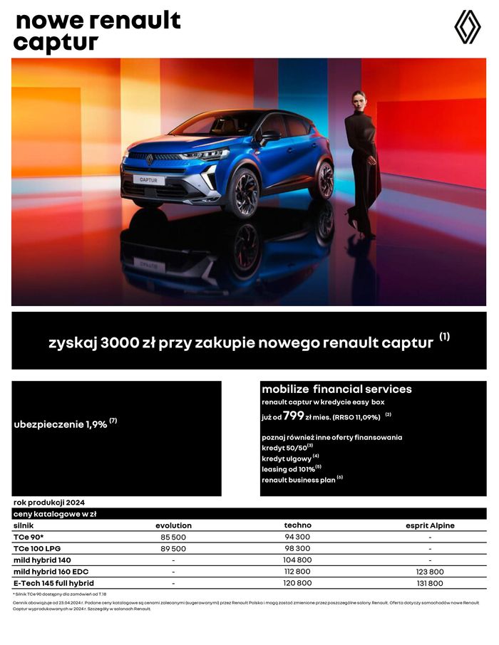 Katalog Renault w: Piła | Renault Nowy Captur | 24.04.2024 - 24.04.2025