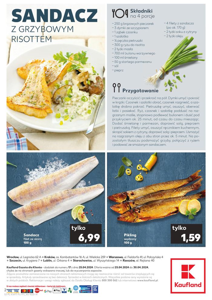 Katalog Kaufland w: Legnica | Czas na Ryby! | 24.04.2024 - 8.05.2024
