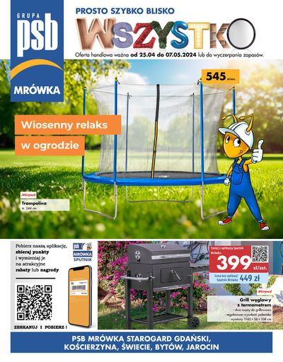 Promocje Budownictwo i ogród w Pleszew | Wiosenny relaks w ogrodzie de Mrówka | 25.04.2024 - 4.05.2024