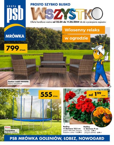 Promocje Budownictwo i ogród w Świdwin | Wiosenny relaks w ogrodzie MRÓWKA de Mrówka | 25.04.2024 - 4.05.2024