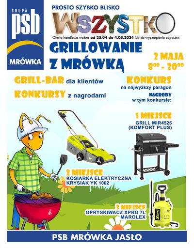 Promocje Budownictwo i ogród w Jasło | Grillowanie z Mrówka de Mrówka | 25.04.2024 - 4.05.2024