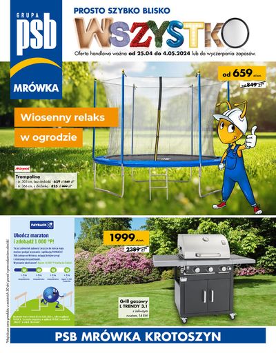 Promocje Budownictwo i ogród w Milicz | Wiosenny relaks w ogrodzie de Mrówka | 25.04.2024 - 4.05.2024