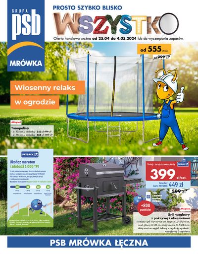 Promocje Budownictwo i ogród w Piaski | Wiosenny relaks w ogrodzie de Mrówka | 25.04.2024 - 4.05.2024