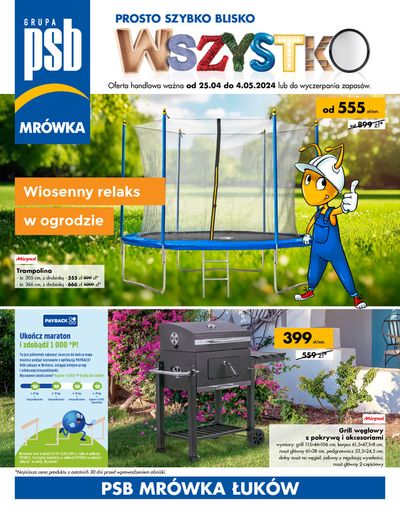 Promocje Budownictwo i ogród w Łuków | Wiosenny relaks w ogrodzie de Mrówka | 25.04.2024 - 4.05.2024
