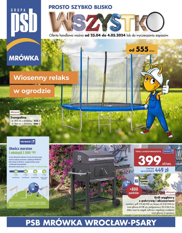 Katalog Mrówka w: Wrocław | Wiosenny relaks w ogrodzie | 25.04.2024 - 4.05.2024