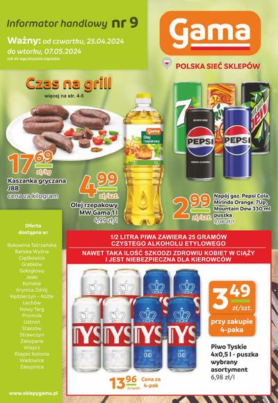 Promocje Supermarkety w Kędzierzyn-Koźle | Gazetki Gama de GAMA | 25.04.2024 - 9.05.2024