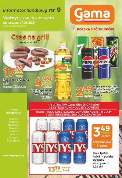 Promocje Supermarkety w Sulęcin | Informator handlowy nr 9 de GAMA | 25.04.2024 - 9.05.2024