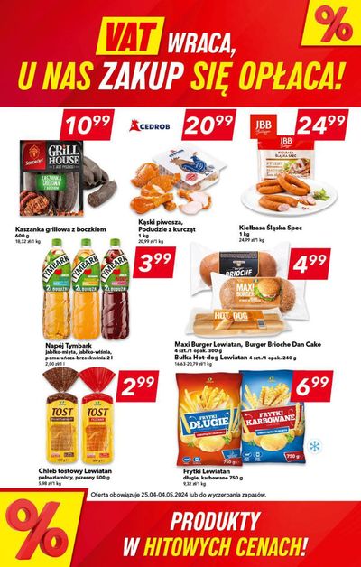 Promocje Supermarkety | Produkty w hitowych cenach ! de Lewiatan | 25.04.2024 - 9.05.2024