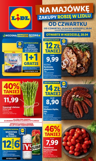 Promocje Supermarkety w Leszno (Wielkopolskie) | Oferta ważna do 28.04  de Lidl | 24.04.2024 - 28.04.2024