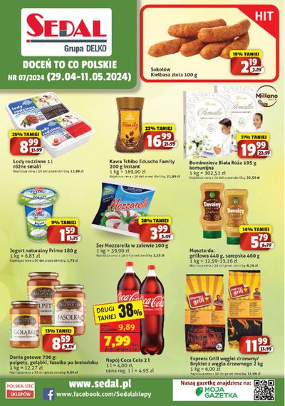 Promocje Supermarkety w Burzenin | Doceń to co poloskie  de Sedal | 29.04.2024 - 11.05.2024