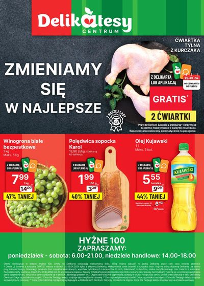 Promocje Supermarkety w Dynów | Tniemy na otwarcie ! de Delikatesy Centrum | 25.04.2024 - 30.04.2024