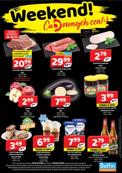 Promocje Supermarkety w Osiek | Weekend ! de Delfin | 25.04.2024 - 9.05.2024