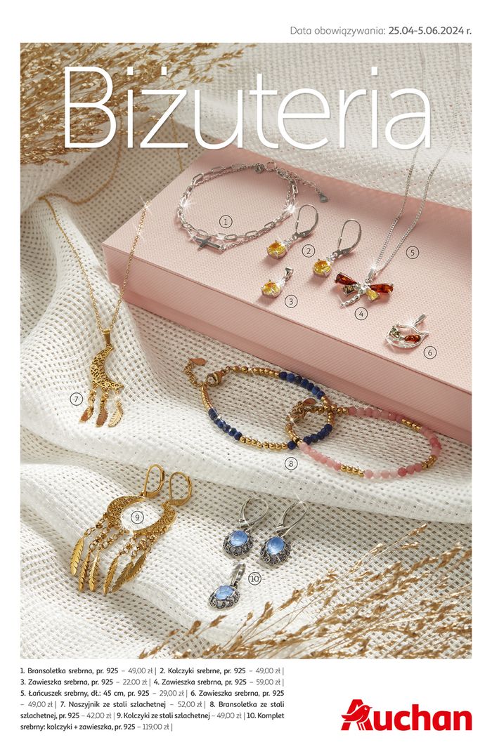 Katalog Auchan w: Marki | Biżuteria Hipermarkety Auchan | 25.04.2024 - 5.06.2024