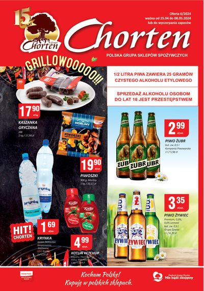 Promocje Supermarkety w Pisz | Chorten gazetka de Chorten | 26.04.2024 - 10.05.2024