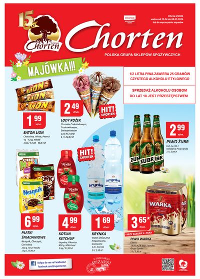 Promocje Supermarkety w Nowe Miasteczko | Majówka !!! de Chorten | 26.04.2024 - 10.05.2024