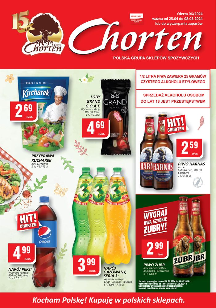 Katalog Chorten w: Cieszyn | Polska grupa sklepów spożywczych  | 26.04.2024 - 10.05.2024