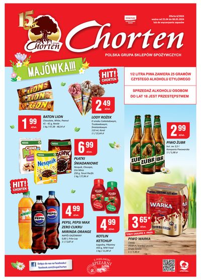 Promocje Supermarkety w Stara Błotnica | Majówka !!! de Chorten | 26.04.2024 - 10.05.2024