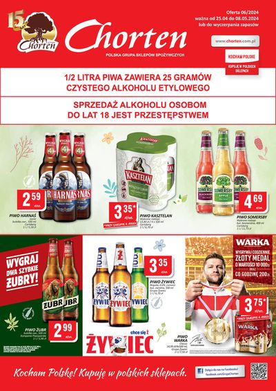 Promocje Supermarkety w Pisz | Oferta 06/2024 ważna od 25.04 do 08.05.2024 de Chorten | 26.04.2024 - 10.05.2024