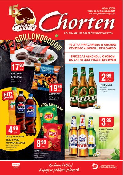 Promocje Supermarkety w Ostróda | Grillowooo!!! de Chorten | 26.04.2024 - 10.05.2024
