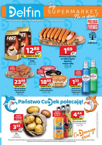 Promocje Supermarkety w Polanka Wielka |  Państwo cubek polecają! de Delfin | 26.04.2024 - 10.05.2024