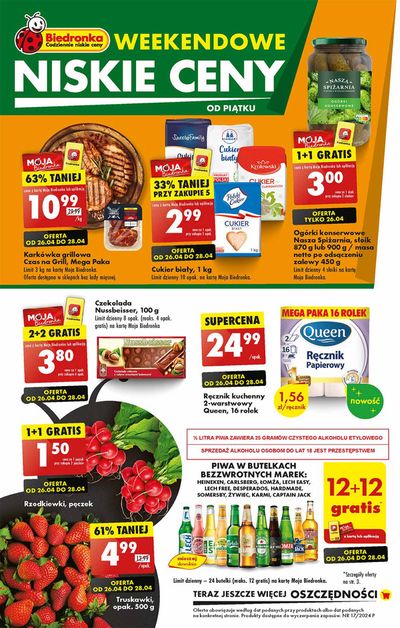 Promocje Supermarkety | Weekendowe niskie ceny ! de Biedronka | 26.04.2024 - 10.05.2024