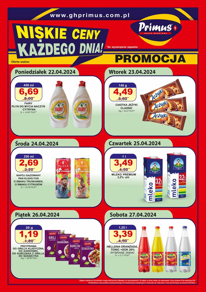 Katalog Primus w: Łowicz | Niskie ceny ! | 26.04.2024 - 10.05.2024