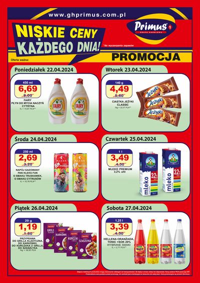 Promocje Supermarkety w Zabierzów | Niskie ceny ! de Primus | 26.04.2024 - 10.05.2024