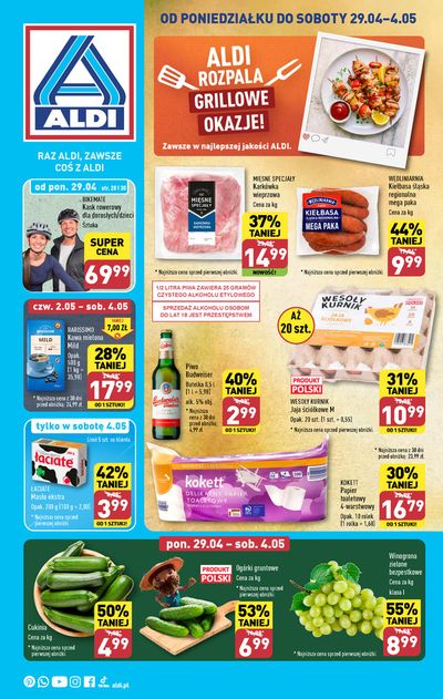 Promocje Supermarkety w Prudnik | Aldi gazetka de Aldi | 28.04.2024 - 12.05.2024