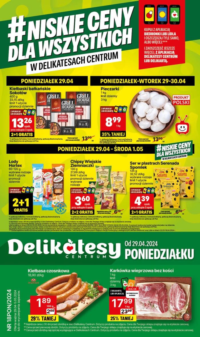 Katalog Delikatesy Centrum w: Kraśnik | Niskie Ceny ! | 29.04.2024 - 5.05.2024