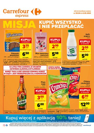 Promocje Supermarkety | Kupić wszystko i nie przepłacać  de Carrefour Express | 29.04.2024 - 6.05.2024