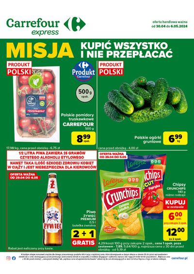 Promocje Supermarkety w Włoszczowa | Kupić wszystko i nie przepłacać  de Carrefour Express | 29.04.2024 - 6.05.2024