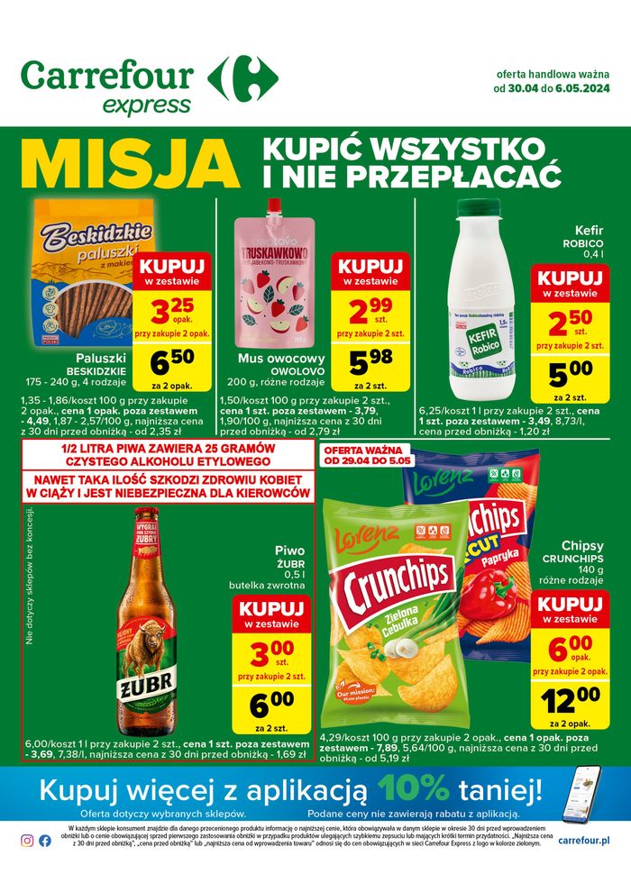Katalog Carrefour Express w: Mińsk Mazowiecki | Kupić wszystko i nie przepłacać  | 29.04.2024 - 6.05.2024