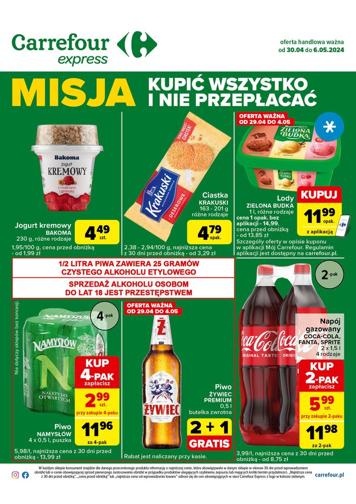 Katalog Carrefour Express w: Kraków | Kupić wszystko i nie przepłacać  | 29.04.2024 - 6.05.2024