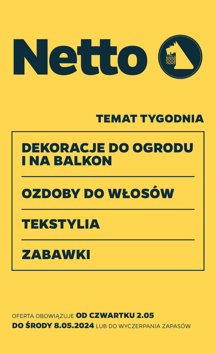 Katalog Netto w: Nowy Dwór Gdański | Netto gazetka | 1.05.2024 - 8.05.2024