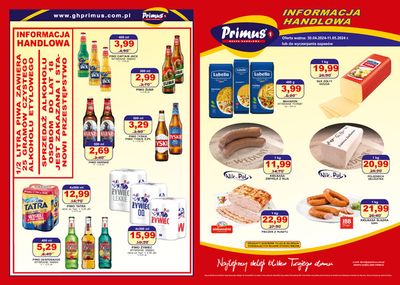 Promocje Supermarkety w Ksawerów | Informacja handlowa  de Primus | 30.04.2024 - 14.05.2024