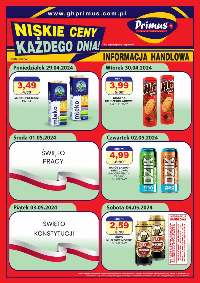Katalog Primus w: Ostrów Wielkopolski | Niskie ceny ! | 30.04.2024 - 14.05.2024