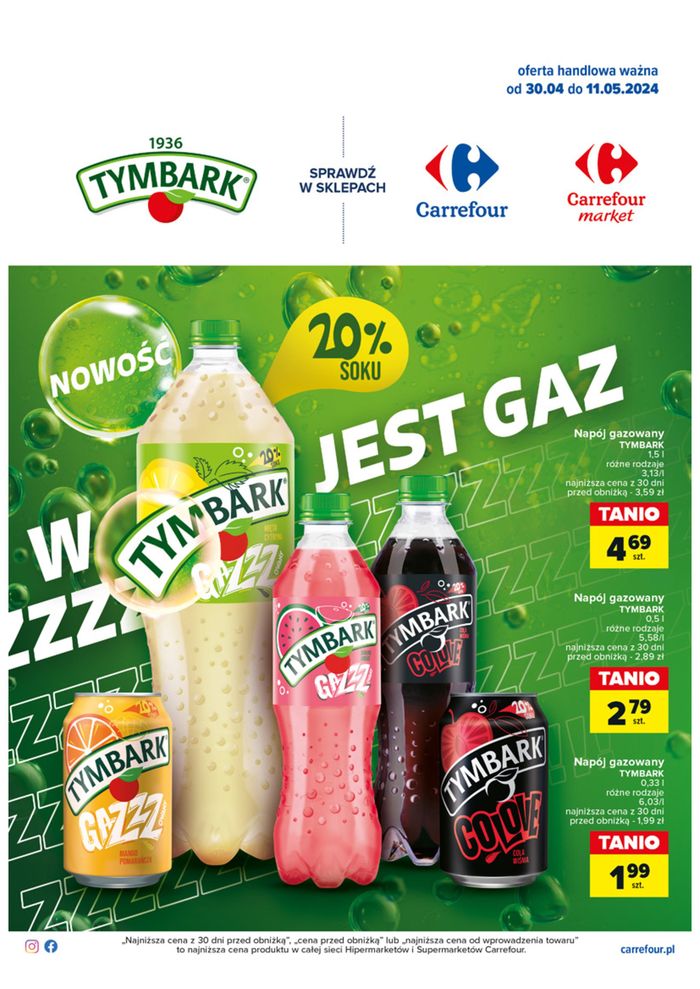 Katalog Carrefour Market w: Rawa Mazowiecka | Gazetka W tym jest gaz | 29.04.2024 - 11.05.2024